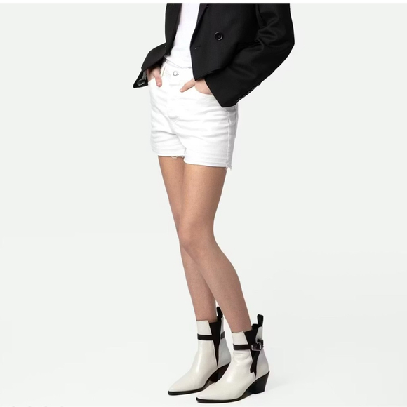 Zadig & Voltaire Tyler Cecilia Vintage Patent Ankle Boot, Ice - Picture 5 of 13